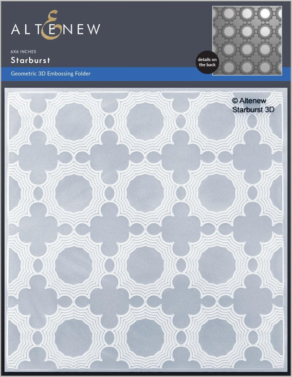 Part A-Glitz Art Craft Co.,LTD Embossing Folder Starburst 3D Embossing Folder