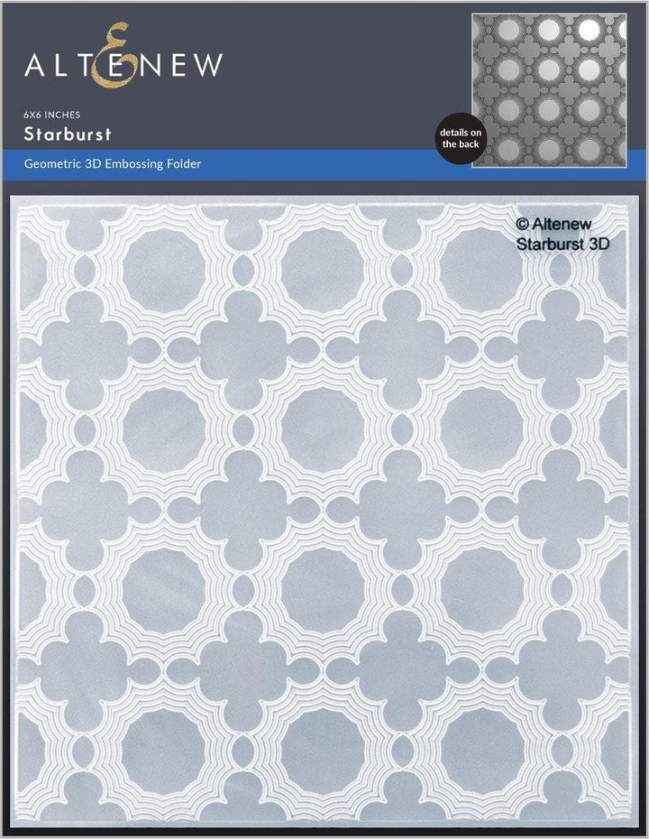 Part A-Glitz Art Craft Co.,LTD Embossing Folder Starburst 3D Embossing Folder