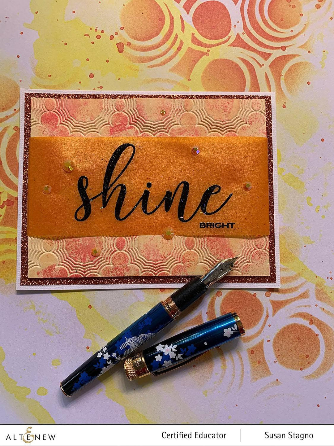 Altenew Starburst 3D Embossing Folder, image size:1080x1440