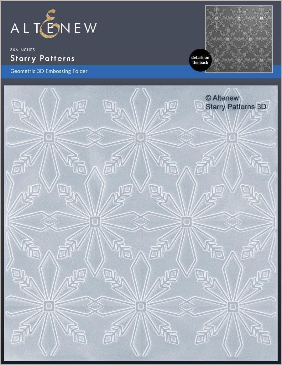 Part A-Glitz Art Craft Co.,LTD Embossing Folder Starry Patterns 3D Embossing Folder