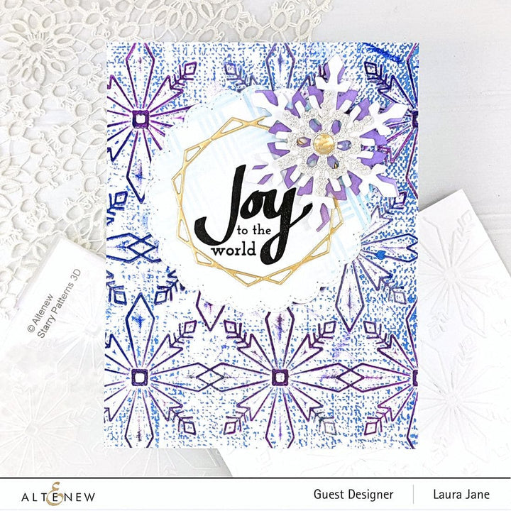 Part A-Glitz Art Craft Co.,LTD Embossing Folder Starry Patterns 3D Embossing Folder