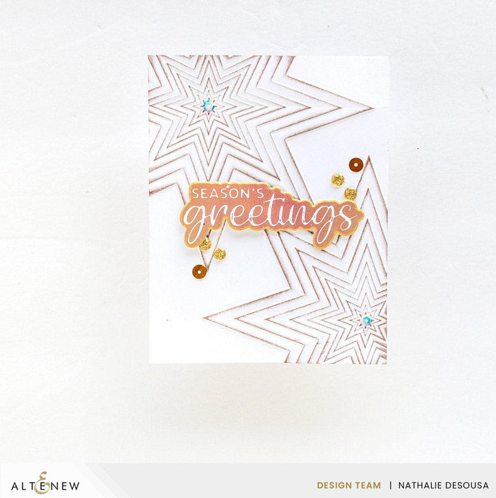 Part A-Glitz Art Craft Co.,LTD Embossing Folder Stellar Cascade 3D Embossing Folder