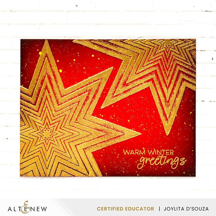 Part A-Glitz Art Craft Co.,LTD Embossing Folder Stellar Cascade 3D Embossing Folder