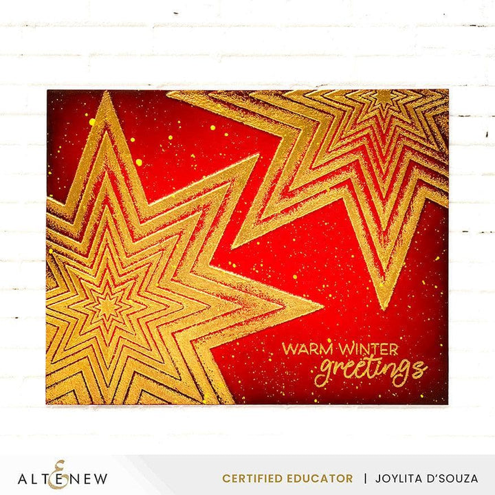 Part A-Glitz Art Craft Co.,LTD Embossing Folder Stellar Cascade 3D Embossing Folder