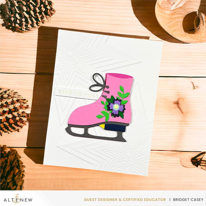 Part A-Glitz Art Craft Co.,LTD Embossing Folder Stellar Cascade 3D Embossing Folder