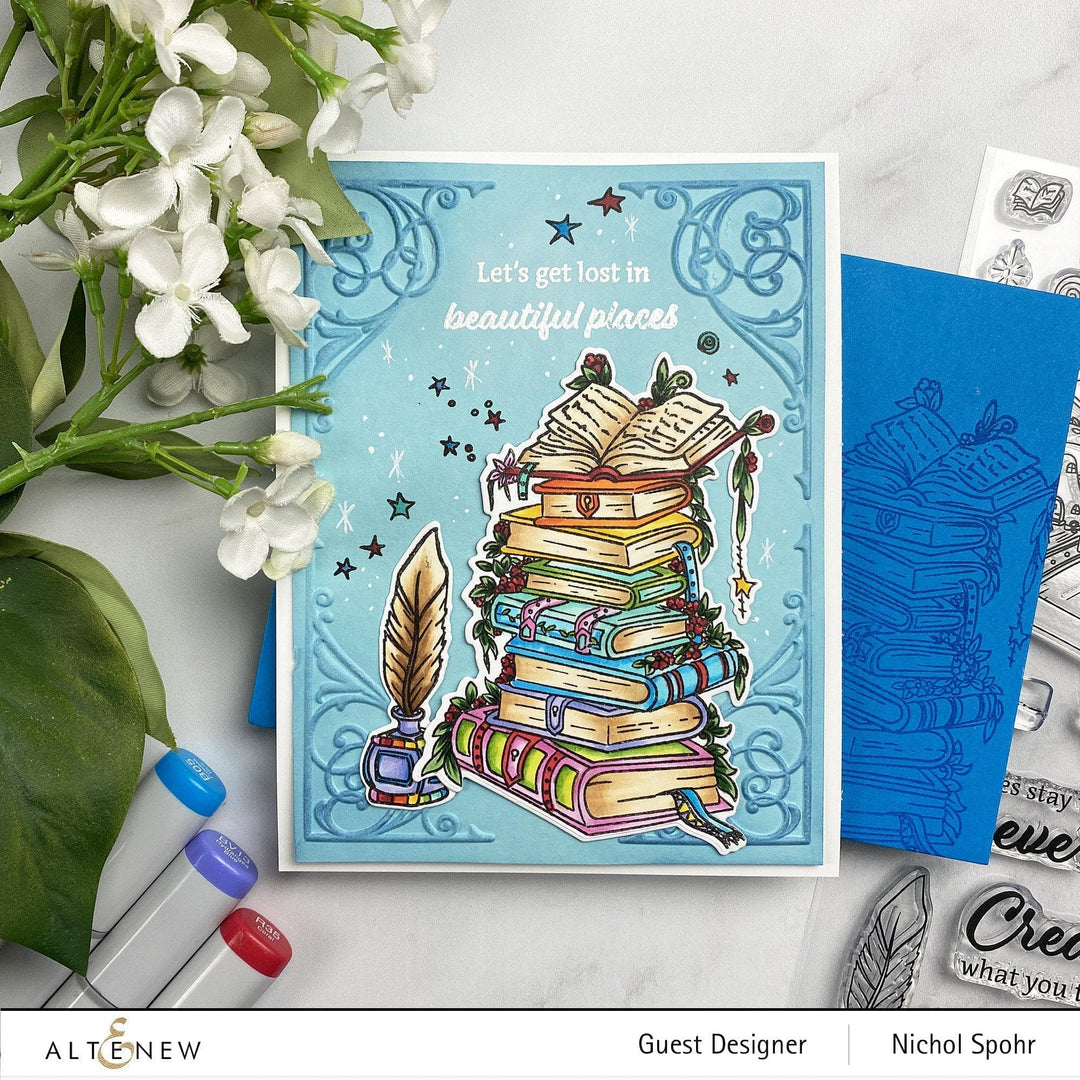 Part A-Glitz Art Craft Co.,LTD Embossing Folder Storybook Frame 3D Embossing Folder