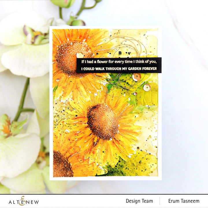 Part A-Glitz Art Craft Co.,LTD Embossing Folder Sunflower Bundle 3D Embossing Folder