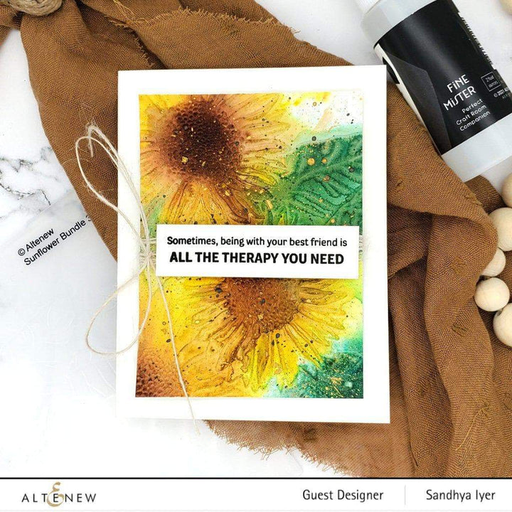 Part A-Glitz Art Craft Co.,LTD Embossing Folder Sunflower Bundle 3D Embossing Folder