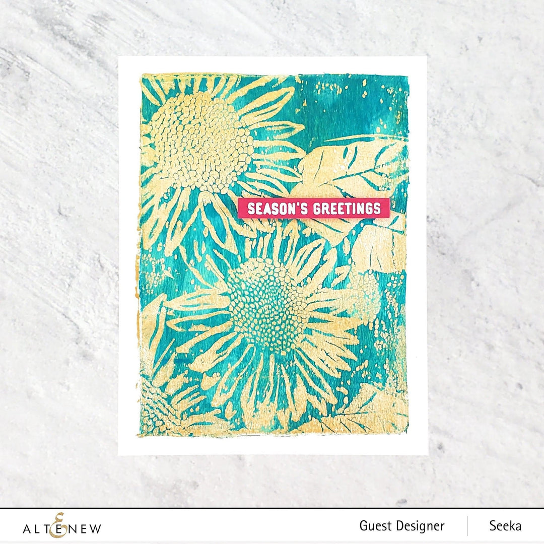 Part A-Glitz Art Craft Co.,LTD Embossing Folder Sunflower Bundle 3D Embossing Folder