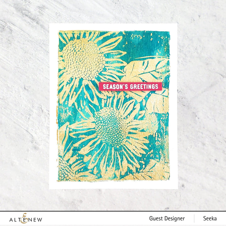 Part A-Glitz Art Craft Co.,LTD Embossing Folder Sunflower Bundle 3D Embossing Folder