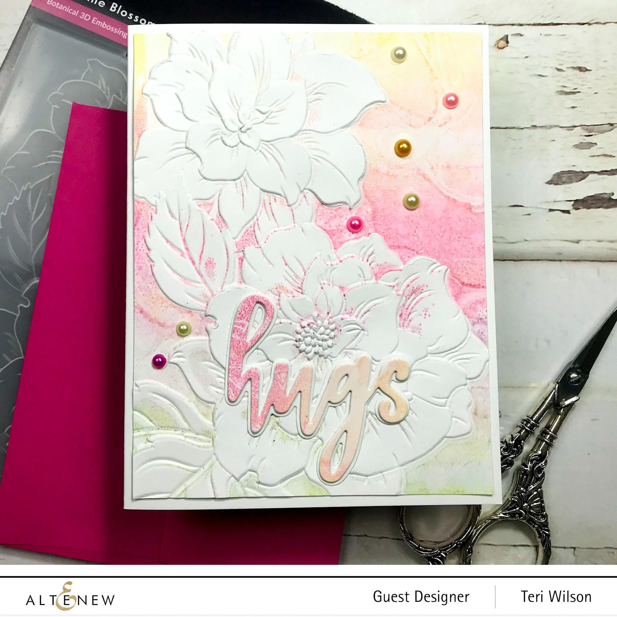 Sunshine Blossoms 3D Embossing Folder | Altenew