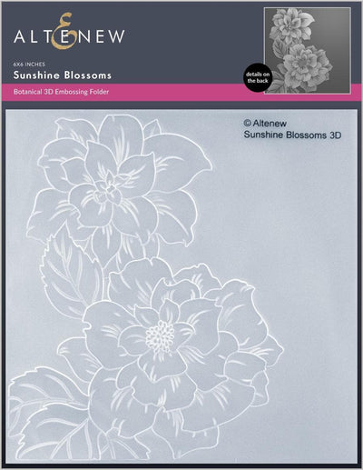 Part A-Glitz Art Craft Co.,LTD Embossing Folder Sunshine Blossoms 3D Embossing Folder