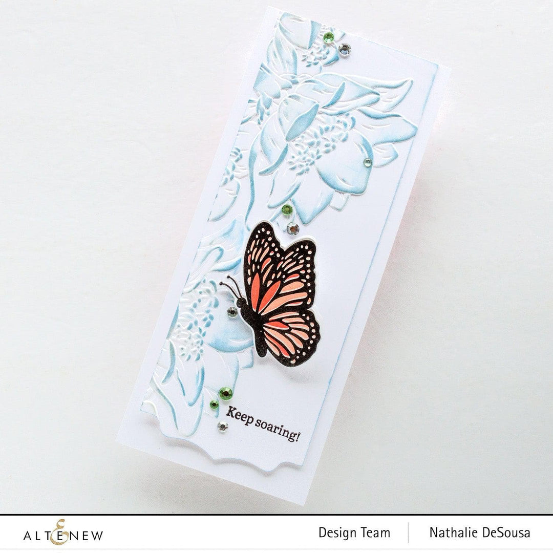 Part A-Glitz Art Craft Co.,LTD Embossing Folder Sweet Peruvian Zinnias 3D Embossing Folder
