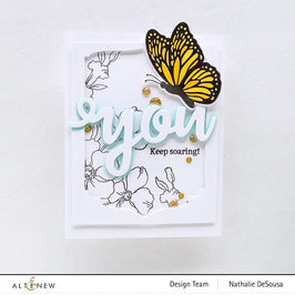 Part A-Glitz Art Craft Co.,LTD Embossing Folder Sweet Peruvian Zinnias 3D Embossing Folder