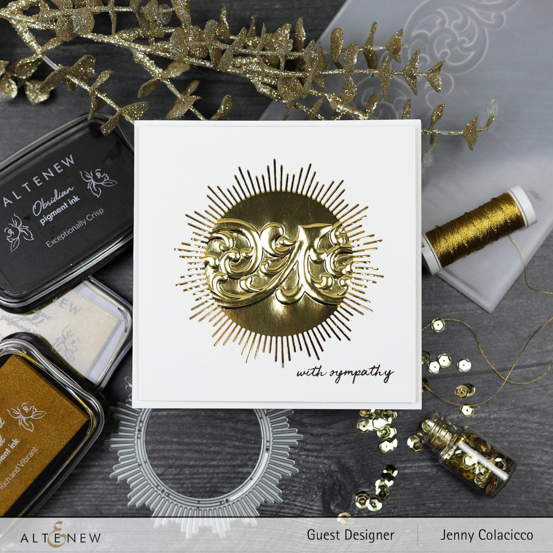 Part A-Glitz Art Craft Co.,LTD Embossing Folder Swirl Motif 3D Embossing Folder