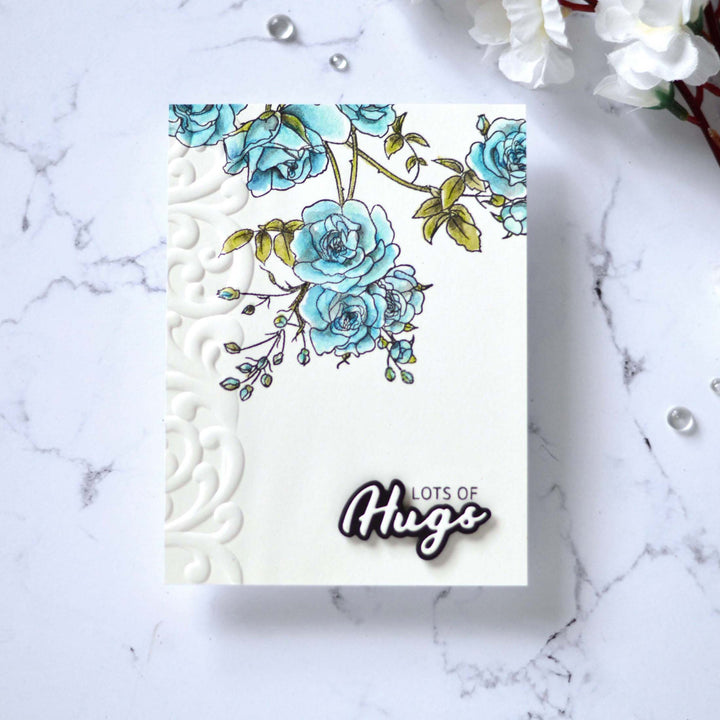 Part A-Glitz Art Craft Co.,LTD Embossing Folder Swirl Motif 3D Embossing Folder