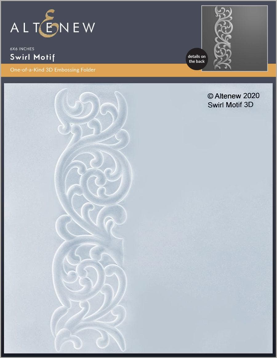 Part A-Glitz Art Craft Co.,LTD Embossing Folder Swirl Motif 3D Embossing Folder