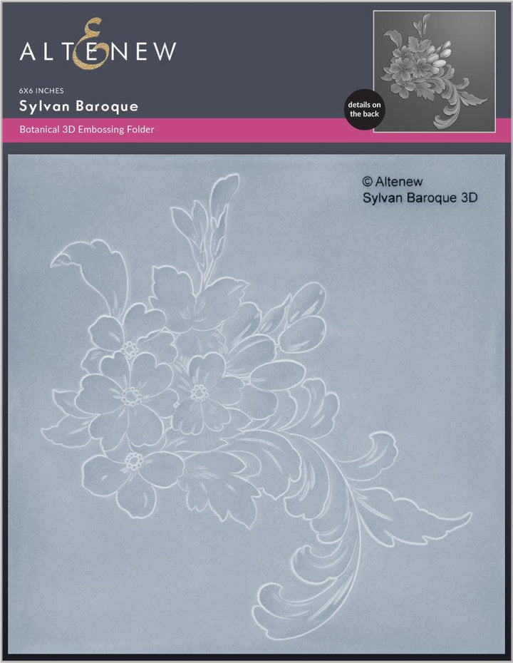 Part A-Glitz Art Craft Co.,LTD Embossing Folder Sylvan Baroque 3D Embossing Folder