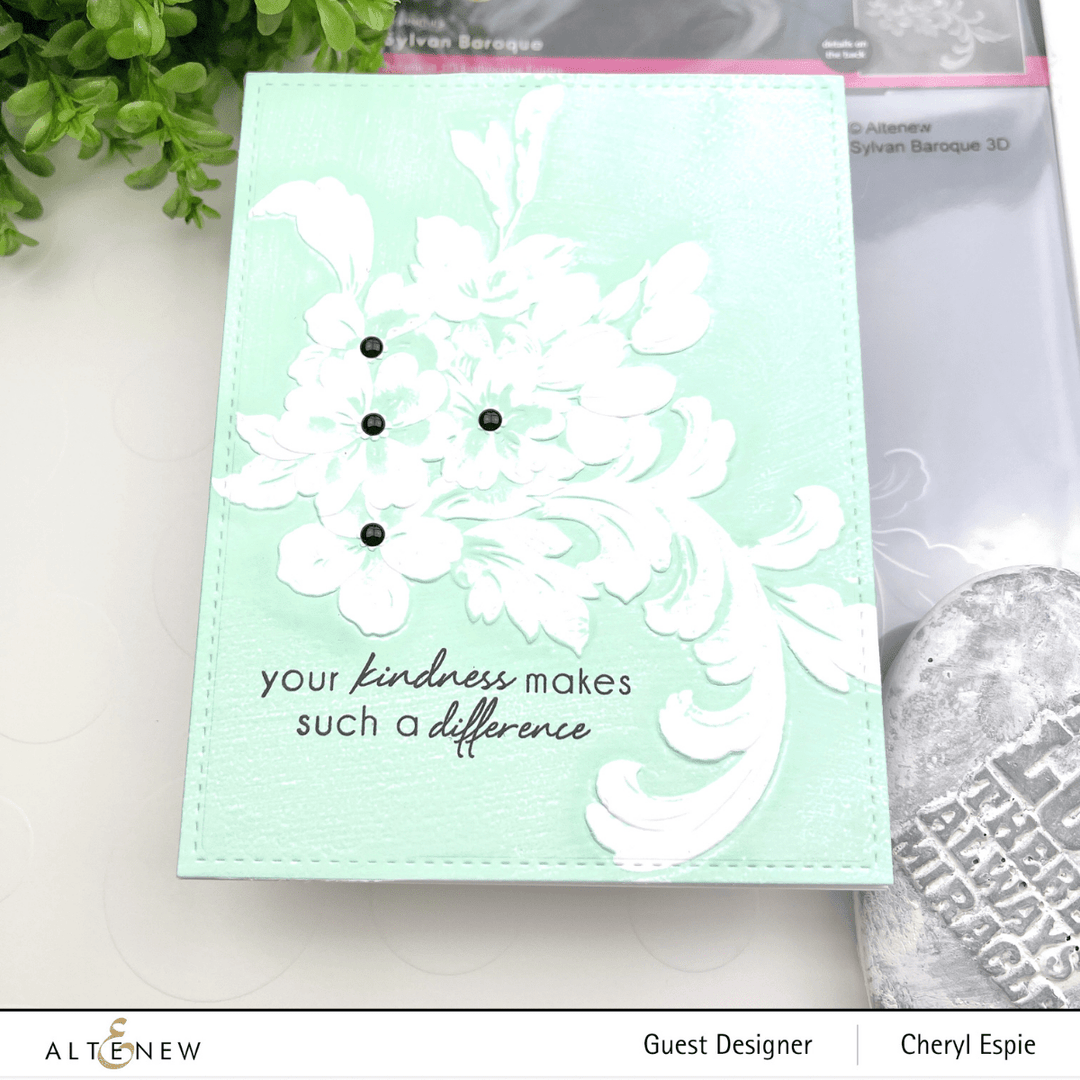 Part A-Glitz Art Craft Co.,LTD Embossing Folder Sylvan Baroque 3D Embossing Folder