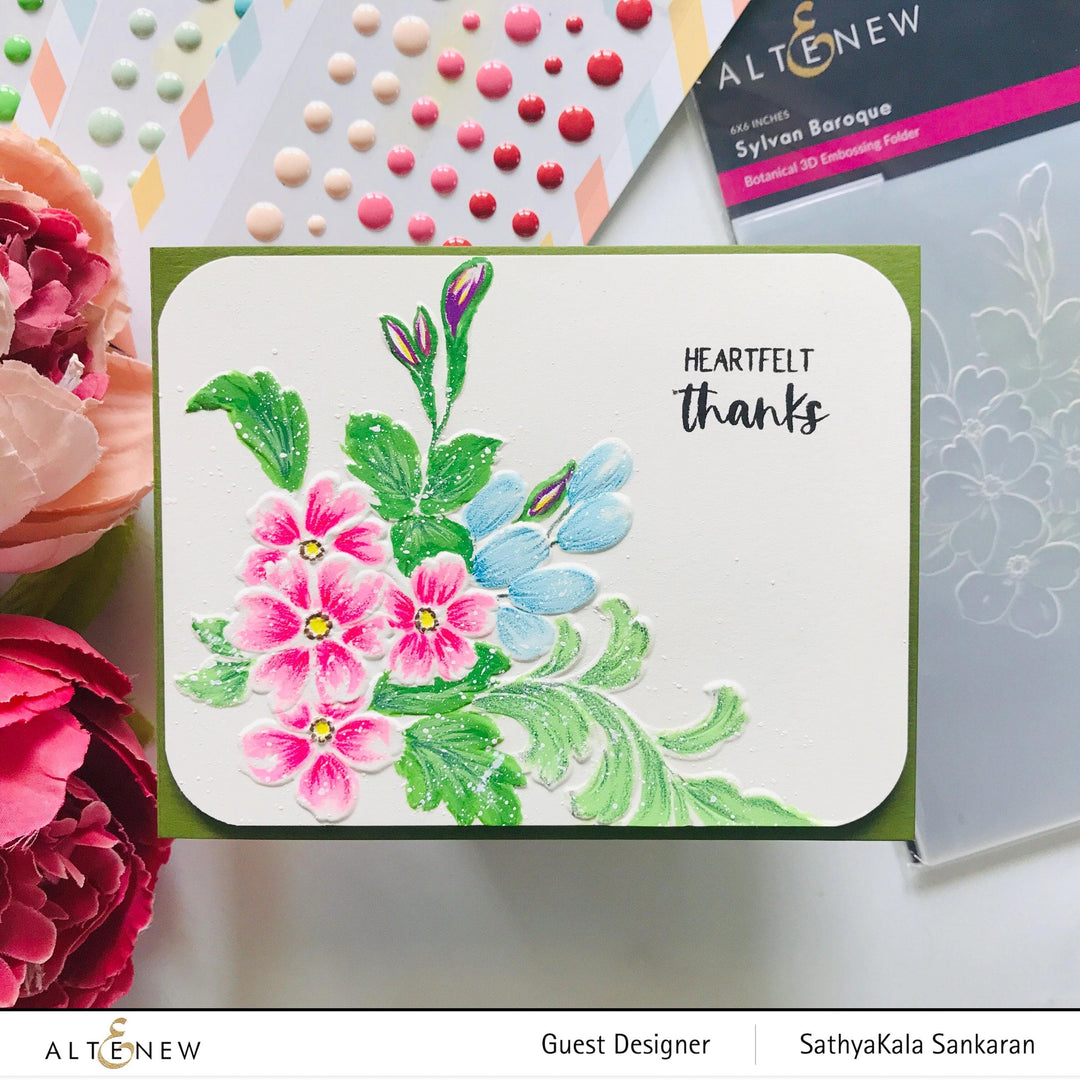 Part A-Glitz Art Craft Co.,LTD Embossing Folder Sylvan Baroque 3D Embossing Folder