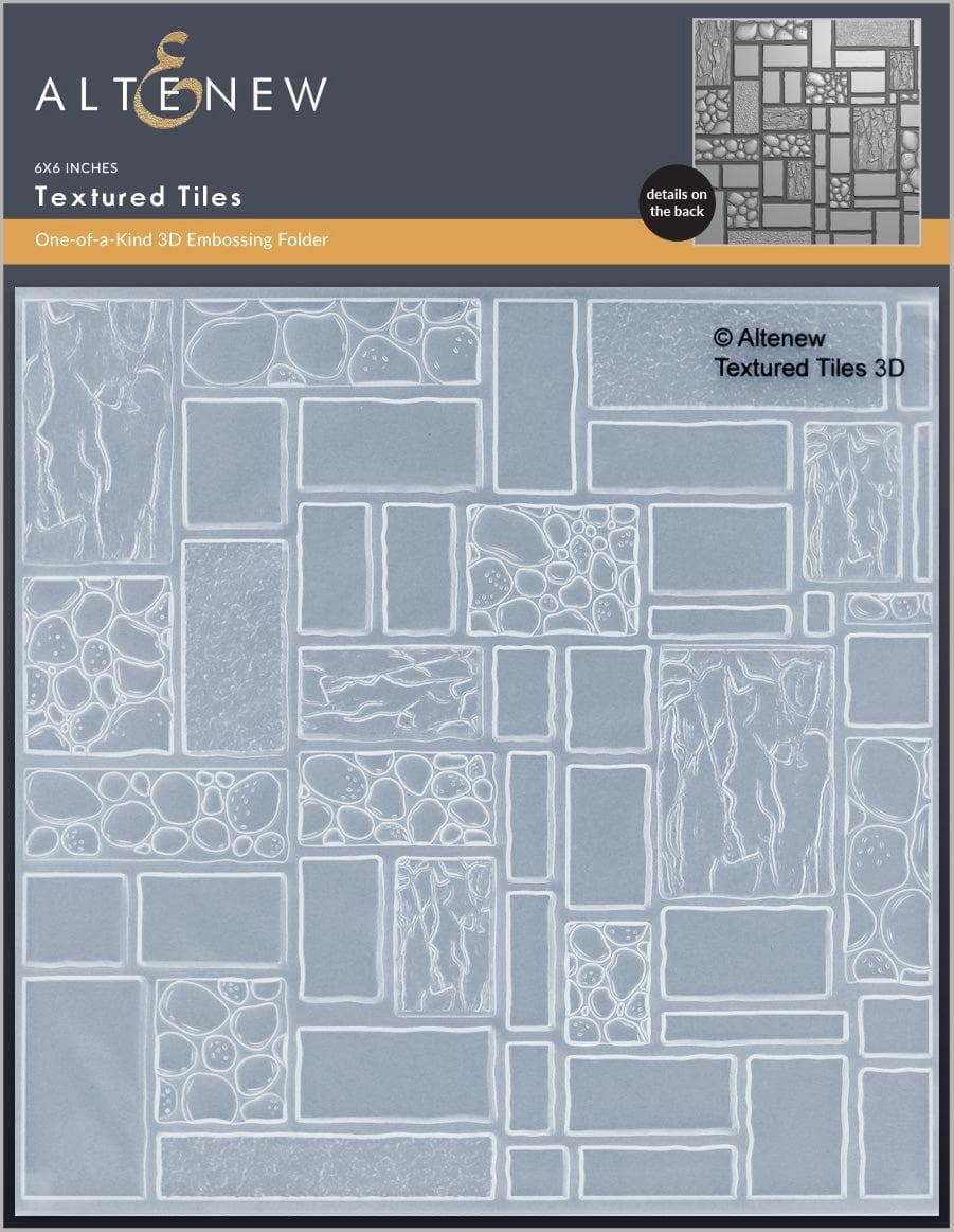 Textured Tiles 3D Embossing Folder