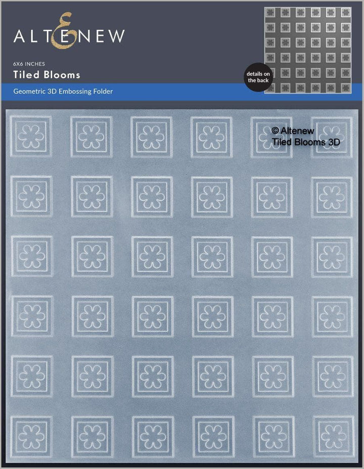Tiled Blooms 3D Embossing Folder