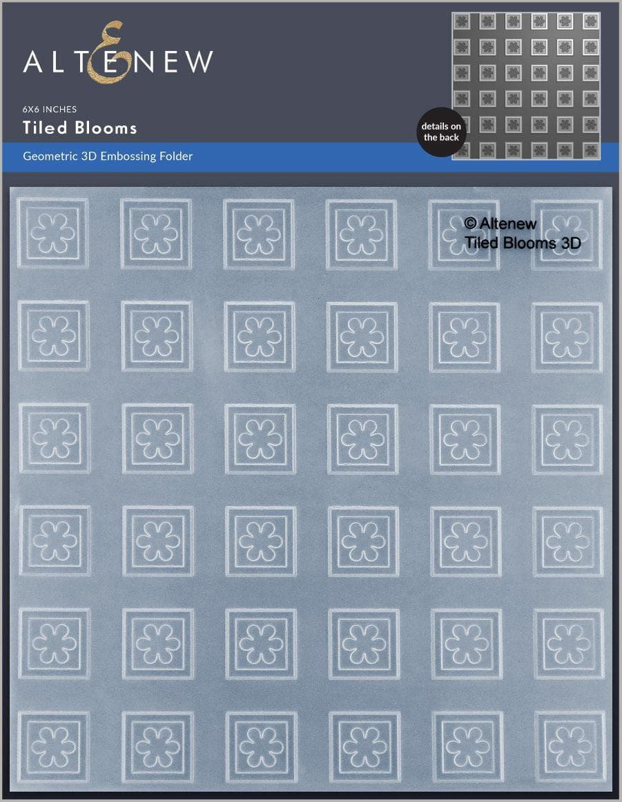 Tiled Blooms 3D Embossing Folder