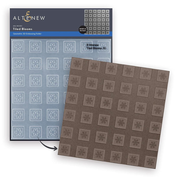 Tiled Blooms 3D Embossing Folder