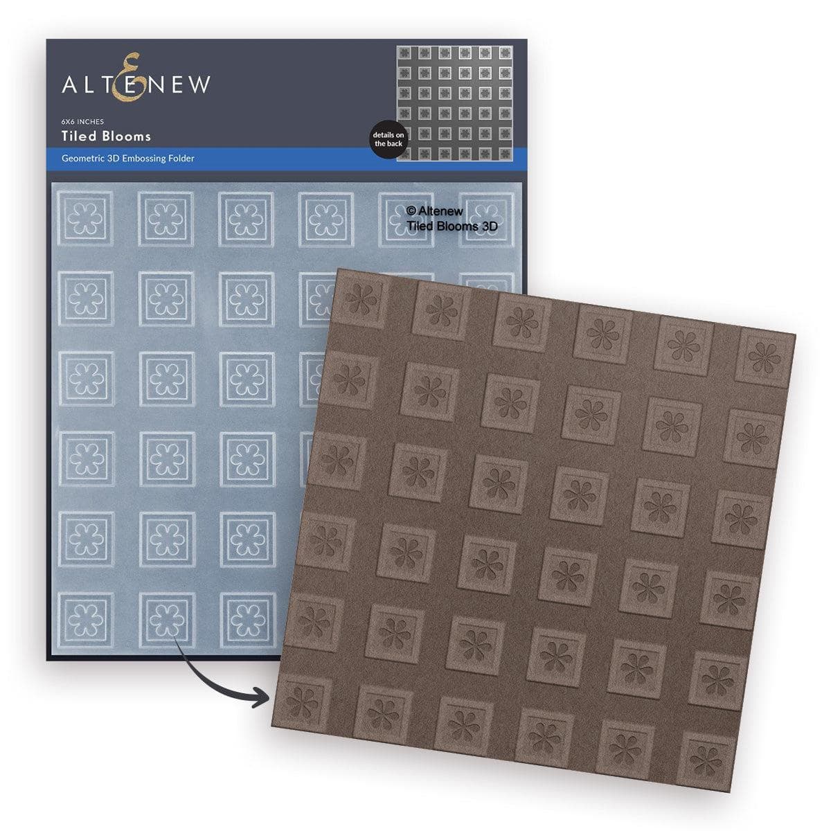 Tiled Blooms 3D Embossing Folder