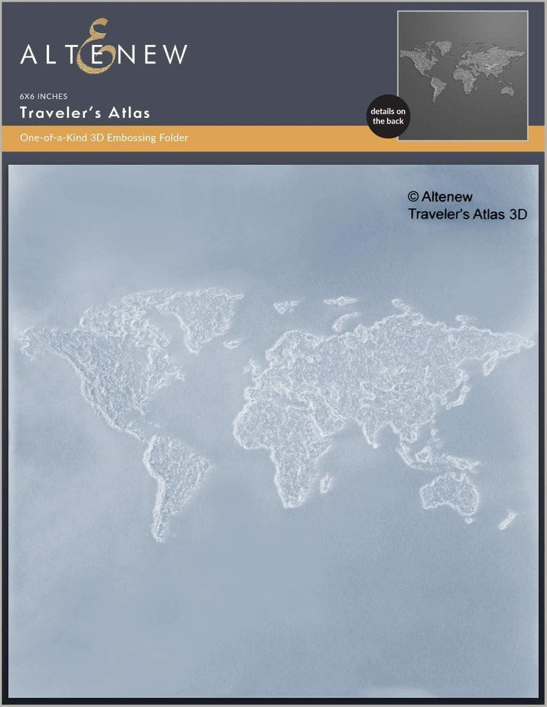 Traveler's Atlas 3D Embossing Folder | Altenew