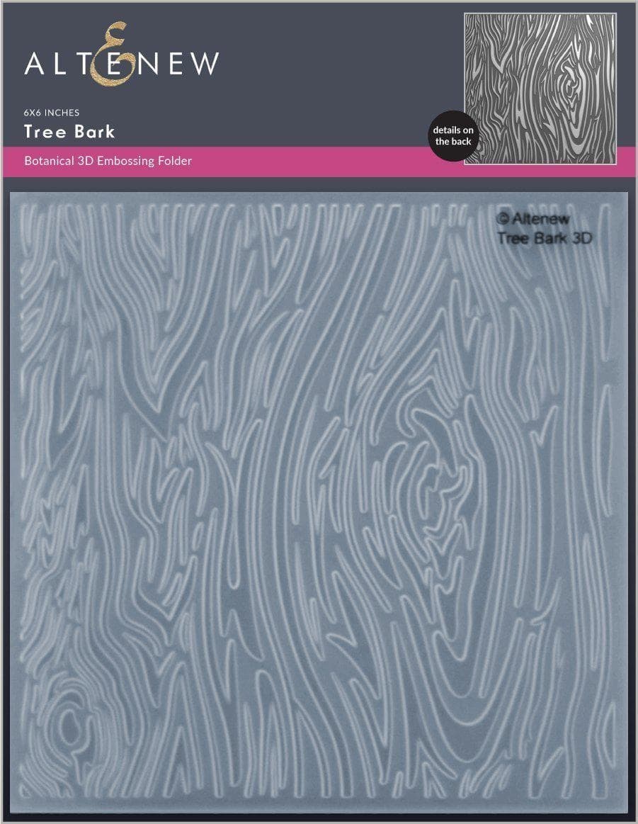 Part A-Glitz Art Craft Co.,LTD Embossing Folder Tree Bark 3D Embossing Folder