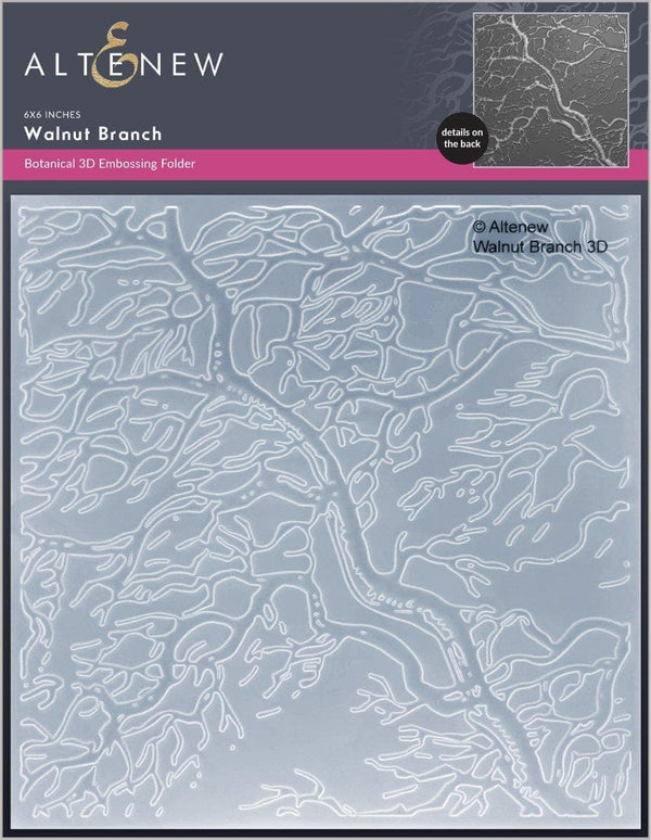 Part A-Glitz Art Craft Co.,LTD Embossing Folder Walnut Branch 3D Embossing Folder