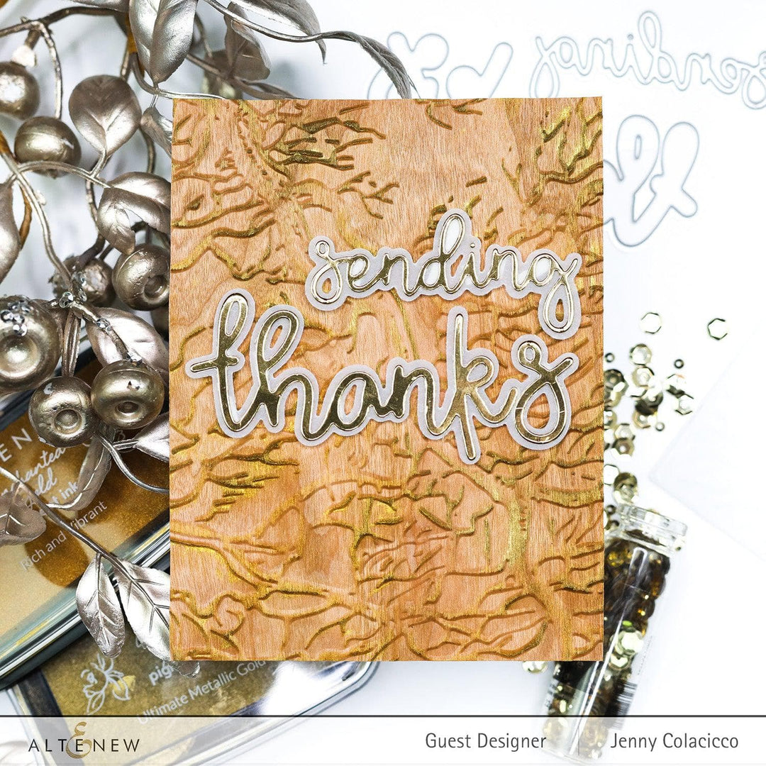 Part A-Glitz Art Craft Co.,LTD Embossing Folder Walnut Branch 3D Embossing Folder