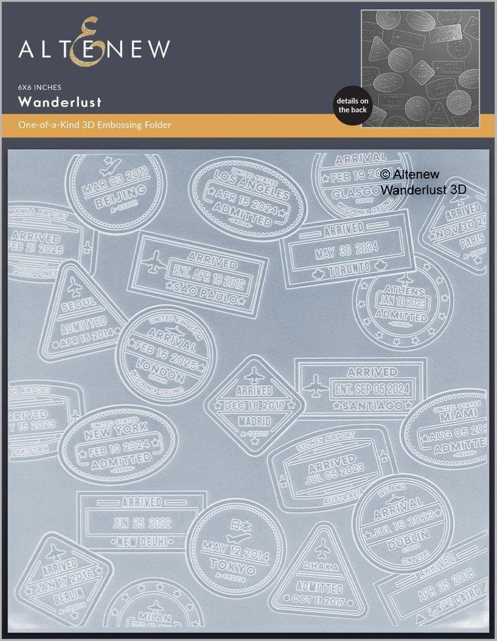 Wanderlust 3D Embossing Folder