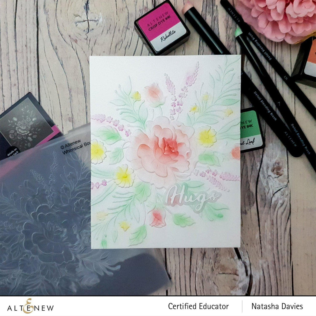 Part A-Glitz Art Craft Co.,LTD Embossing Folder Whimsical Bouquet 3D Embossing Folder