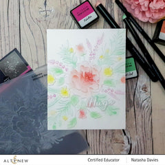 Part A-Glitz Art Craft Co.,LTD Embossing Folder Whimsical Bouquet 3D Embossing Folder