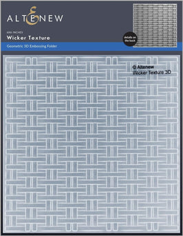 Part A-Glitz Art Craft Co.,LTD Embossing Folder Wicker Texture 3D Embossing Folder