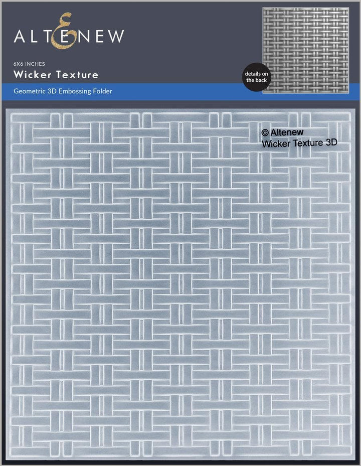 Part A-Glitz Art Craft Co.,LTD Embossing Folder Wicker Texture 3D Embossing Folder