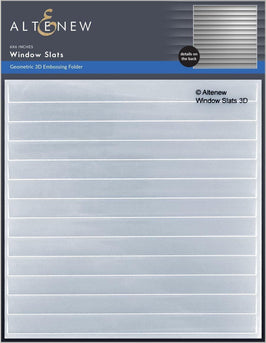 Part A-Glitz Art Craft Co.,LTD Embossing Folder Window Slats 3D Embossing Folder