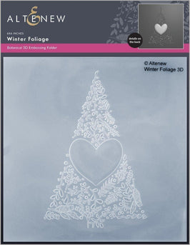 Part A-Glitz Art Craft Co.,LTD Embossing Folder Winter Foliage 3D Embossing Folder