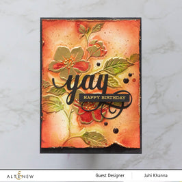 Part A-Glitz Art Craft Co.,LTD Embossing Folder Woods Rose 3D Embossing Folder