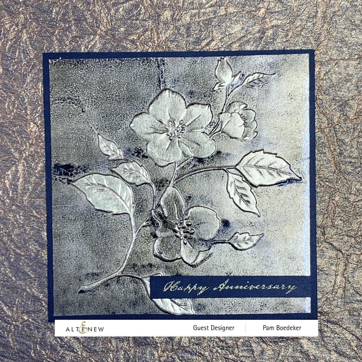 Part A-Glitz Art Craft Co.,LTD Embossing Folder Woods Rose 3D Embossing Folder