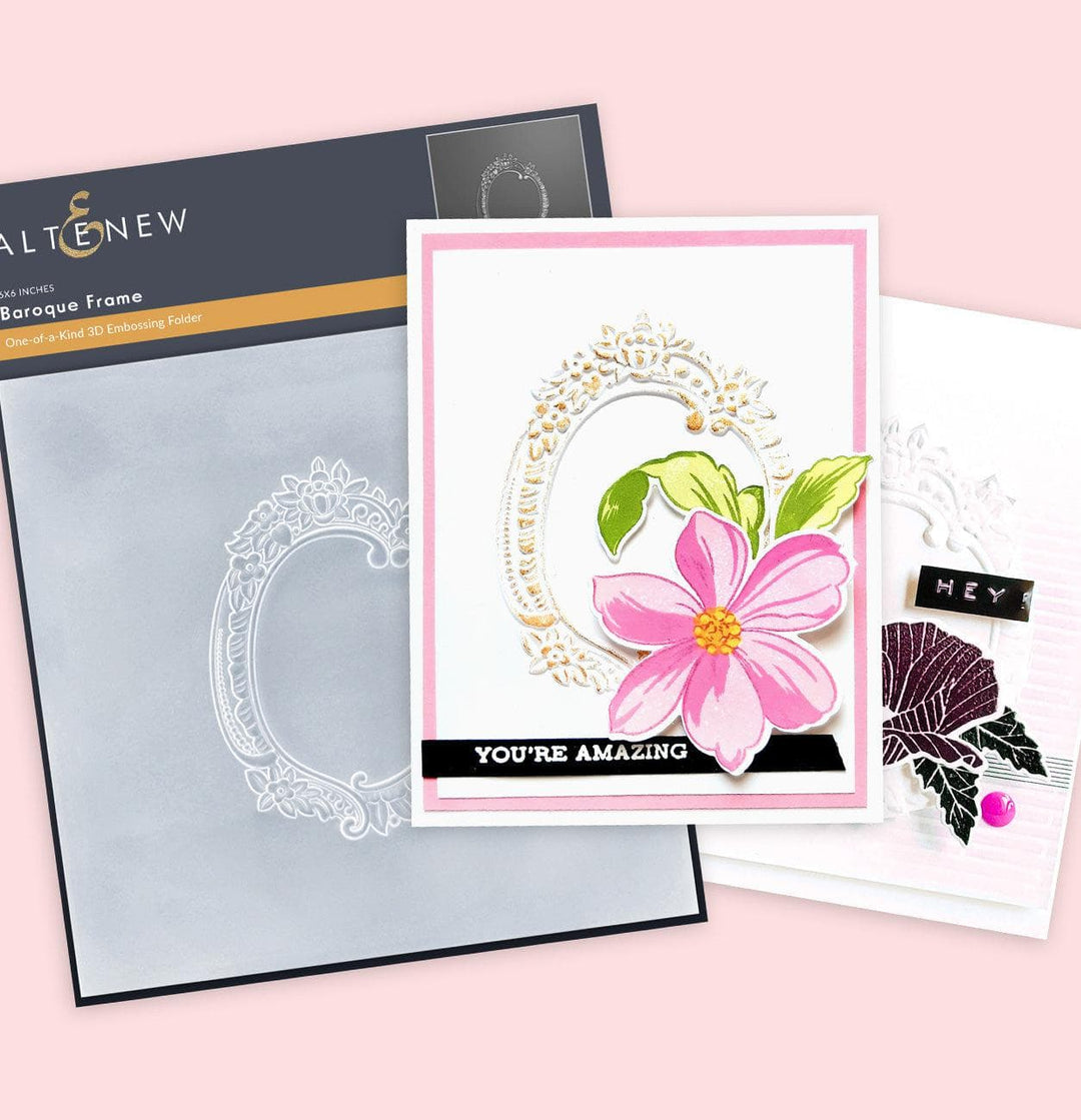 Part A-Glitz Art Craft Co.,LTD Embossing Folder Baroque Frame 3D Embossing Folder