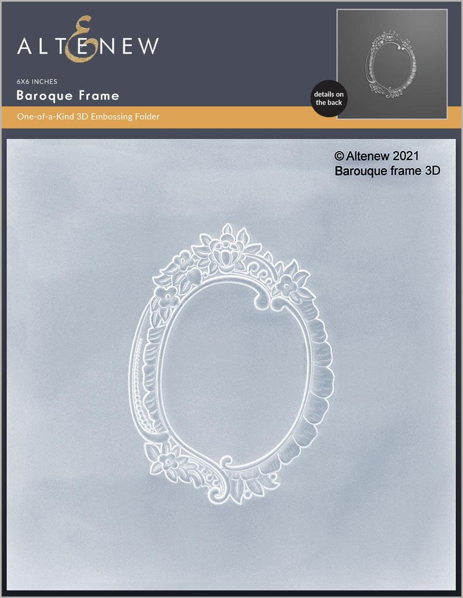 Part A-Glitz Art Craft Co.,LTD Embossing Folder Baroque Frame 3D Embossing Folder