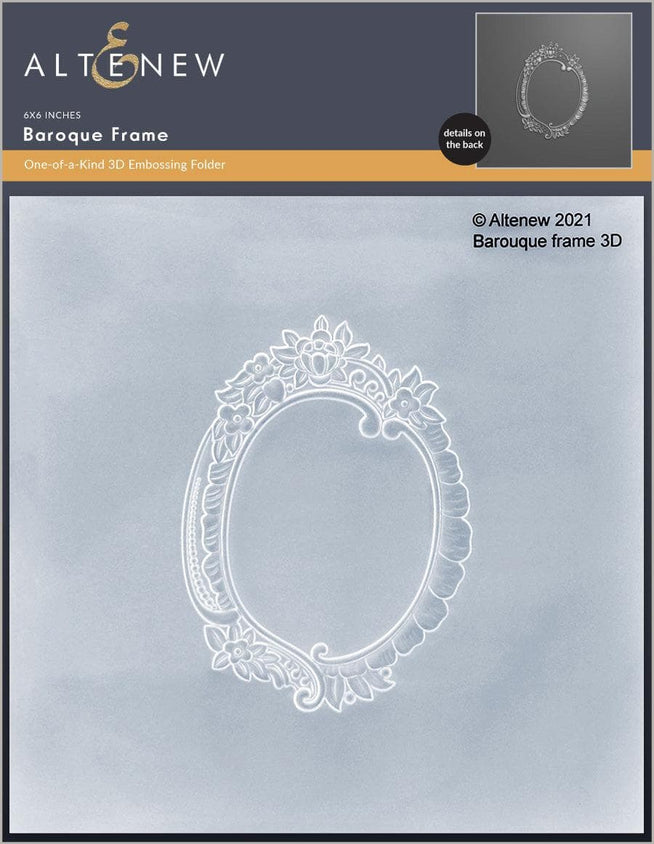 Part A-Glitz Art Craft Co.,LTD Embossing Folder Baroque Frame 3D Embossing Folder