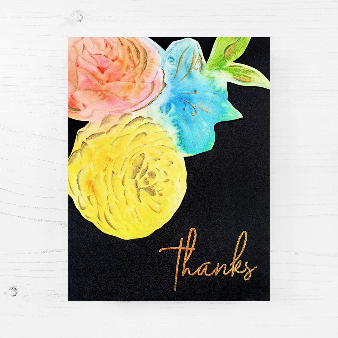 Altenew Playful Blooms 3D Embossing Folder with floral design for paper crafting and card making.