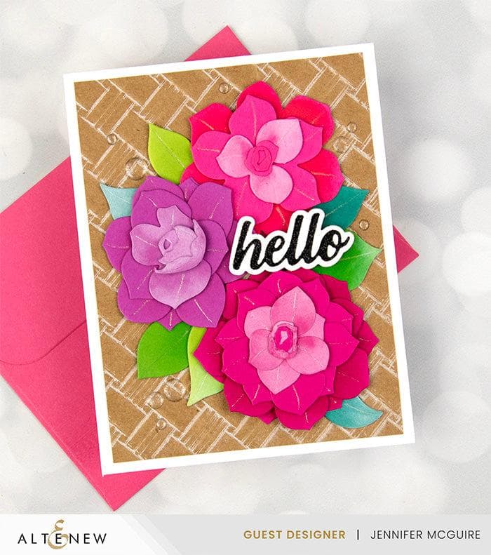 Crafty Necessities: Red Cosmos Envelope