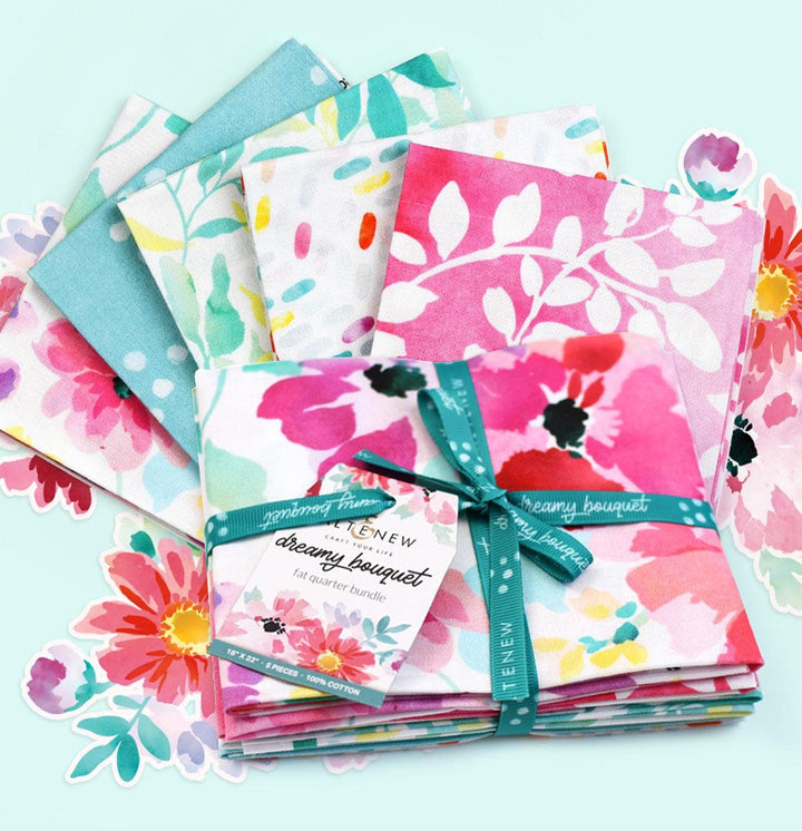 Qingdao F And A Textile Co.,Ltd Fabric Dreamy Bouquet Fabric Fat Quarter Collection (5 pcs)