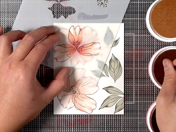 Color in the image with the coordinating stencil.