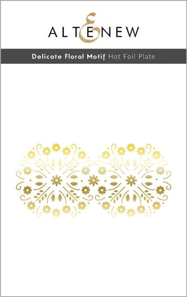 Part A-Glitz Art Craft Co.,LTD Hot Foil Plate Delicate Floral Motif Hot Foil Plate